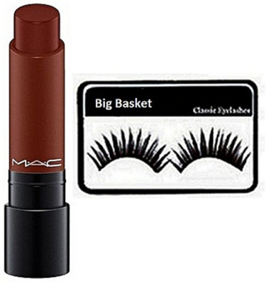 

big Basket Eyelashas, Mac Liptensity Lipstick(Set of 2)