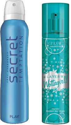 

Layer'r Wottagirl FANTASY 1pc. & Secret Temptation PLAY 1pc. Pack of 2(Set of 2)