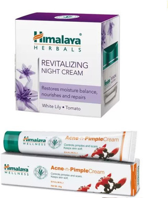 

Himalaya ANCE N PIMPLE CREAM, REVITALIZING NIGHT CREAM(Set of 2)