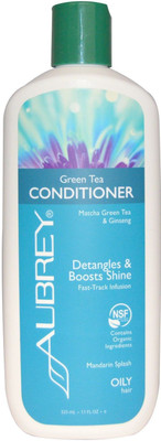 

Aubrey Organics, Green Tea Conditioner, Matcha Green Tea & Ginseng, Mandarin Splash, 11 fl oz (325 ml) AUB-02311(325 ml)