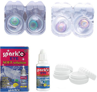 

Sparkle Eye Combo Pack ( Royal Aqua+Violet) Color Contact Lens (without power) Monthly Contact Lens(0, Royal Aqua, Violet, Pack of 2)
