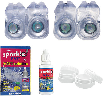 

Sparkle Eye Combo Pack (Aqua+Nature Green) Color Contact Lens (without power) Monthly Contact Lens(0, Aqua, Nature Green, Pack of 2)
