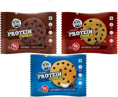

HYP Soft Baked Protein Cookies - Variety Pack (Box of 6 Pieces)(42, Pack of 6)