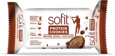 

Sofit Protein cookies Natural Cocoa + Flax Seeds(1200 g, Pack of 12)