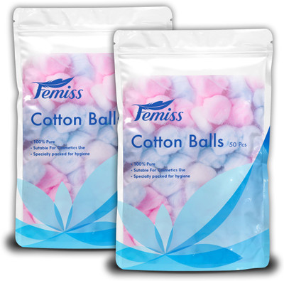 

femiss cotton balls-2 packets of 50 pieces(2 Units)