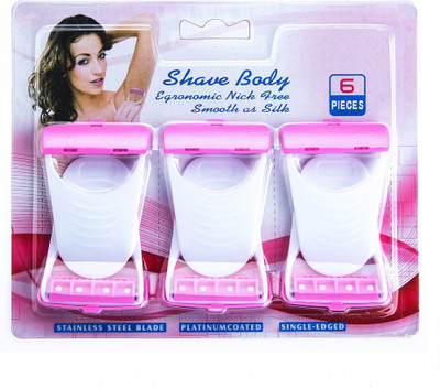 

NewveZ 6 Pcs Ladies Hair Disposable Razor(Pack of 6)