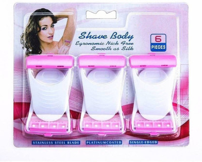 

Meswarn SilkySkin Body Shave for women Disposable Razor(Pack of 6)