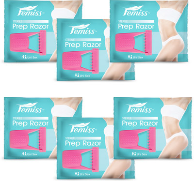 

femiss Prep razor pack of 6- Unisex Disposable Razor(Pack of 6)