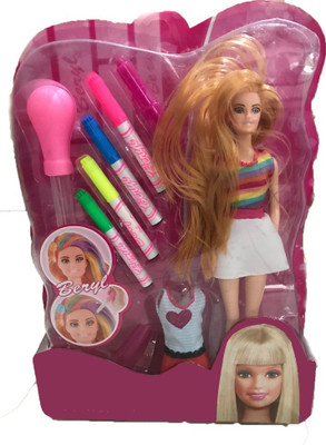

Saisan Hair Color and Style Set Doll(Multicolor)