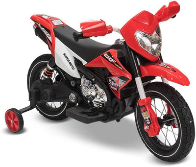 

Baybee Xtreme CRF Sport Racing Battery Operated Sports Bike with Air wheels, MP3/USB/TF Music/ Headlights and 30 Kg Weight Capacity and Age 2 and Up Year Olds Girls Boys -- Orange Bike Battery Operated Ride On(Orange)