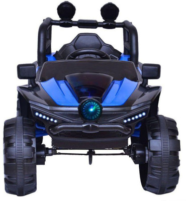 

Happykids Fashionable Antique Buggy, with 12V Battery and four motors, With body lights Car Battery Operated Ride On(Blue)