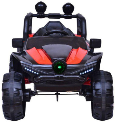 Happykids Fashionable Antique Ride on Buggy, with12V Battery and four motors, body lights Car Battery Operated Ride On(Red)