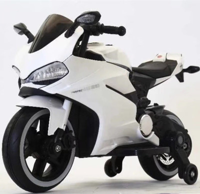 

Kids Bike Battery Operated Ride On(White)