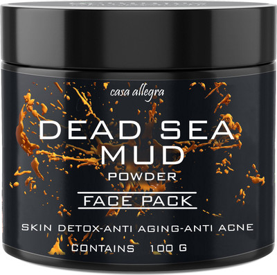 

Casa Allegra Dead Sea Mud Powder For Face, Acne, Oily Skin & Blackheads - Best Facial Pore Minimizer, Reducer & Pores Cleanser-Detoxifying Pore Minimizer and Wrinkle Reducer-POWDER-100grams(100 g)