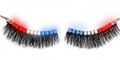 

Jholmaal Funky LED Eyelashes accessory kit for Party Bar Nightclub Rave Halloween Christmas and Birthday (RGB)(Pack of 2)