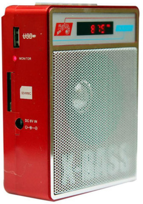 

CRETO New Portable Fm Radio Supports USB pen-drive, aux memory card FM Radio(Grey)