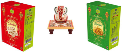 

Shree BABAJI Combo Of Cashew(Kaju)& Raisins(Kishmish)400 Grams Each Box With Blessing Of Ganesha Combo(800)