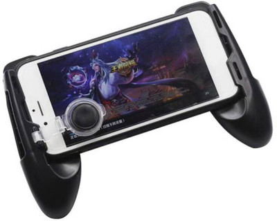 

AMJ PUBG Universal Mobile Hand Grip Controller for 4.5 to 6.5 inch all Mobile, Mini Joystick Game Handle Grip Controller, Mobile Handle Grip PGR_007 Gaming Accessory Kit(Black, For Android, iOS)