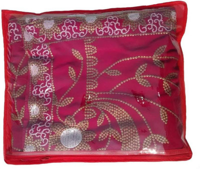 Ajabh High Qulity Non-Woven Single Saree Cover - Set of 24 Pcs(red) Keep saree\Salwar Suit(Red)