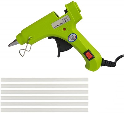 bandook 20W With 06 Glue Sticks Hot Melt Glue Gun Light Green Color With Power Indicator For Art and Crafts , Diy , Kirigami , Paper , PCB , Plush Toys , Crafts , Wood , Box Standard Temperature Corded Glue Gun (07 mm) Standard Temperature Corded Glue Gun(7 mm)