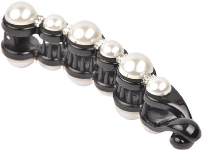 

Trinklets Chic Pearl Black Banana Clip(Black)