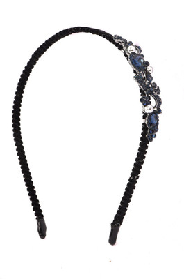 

Trinklets Chic Blue Stones Hair Band(Black)