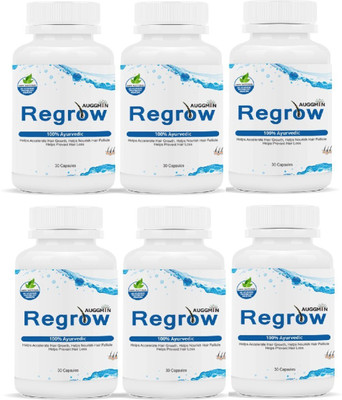 Auggmin Regrow Natural & Ayurvedic Hair Regain Capsules(180 g)