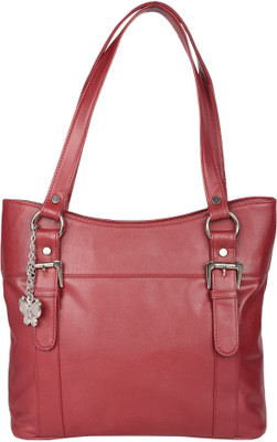

Butterflies Hand-held Bag(Maroon)