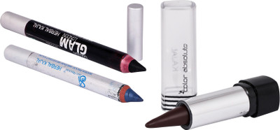 

SKIN ABSOLUTE Chemical Free Herbal Kajal Black, Blue & Brown(Black, Blue, Brown)