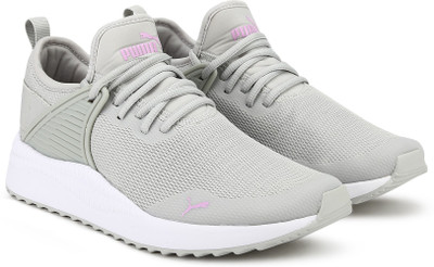 

Puma Boys & Girls Lace Running Shoes(Grey, Orchid