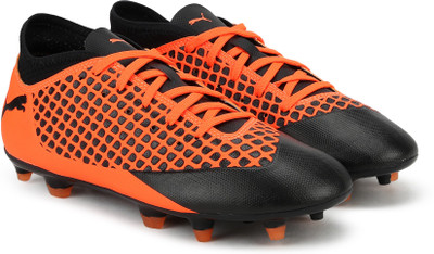 

Puma Boys & Girls Lace Football Shoes(Orange, Black orange