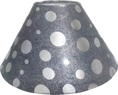 

RDC 10" Round Black with Silver Polka Dots Design - B22 Holder Ring Size Table Lamps Lamp Shade(Cotton, Plastic)