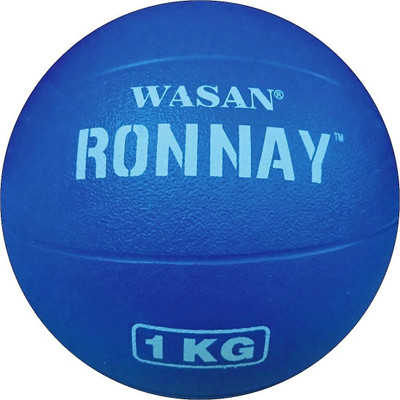 

Wasan Soft Rebound Rubber Medicine Ball-Blue 1 KG - Gym Training Fitness Medicine Ball(Weight: 1 kg, Blue)