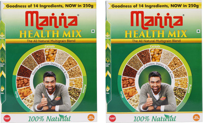 

Manna Health Mix, Gluten Free & 100% Natural source of Protein, Dietary Fibre & Iron 250 g(Pack of 2)