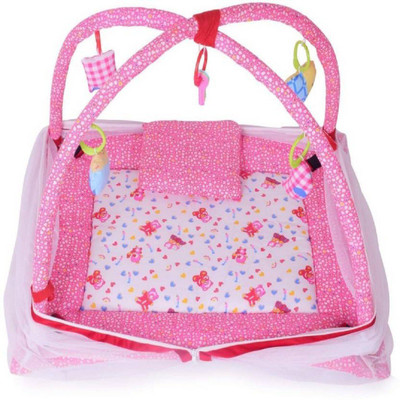 

Chote Janab Cotton Infants Cotton Bedding Set (Pink Dought) Mosquito Net(Pink)