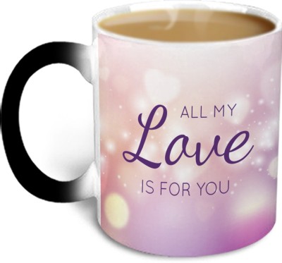 HOT MUGGS Magical Love - Love Ceramic Coffee Mug(315 ml)