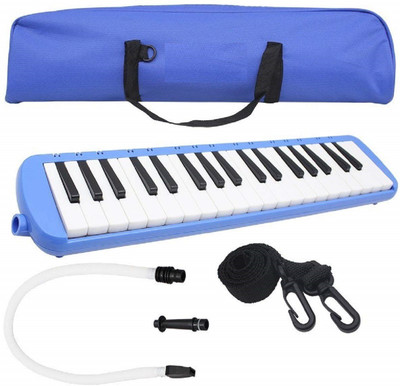 

Techtest 37 Key Melodica Musical Instrument With Carry Bag Accessories For Kids Beginner Baby Harmonica Piano And Keyboard Music Lovers Two Mouthpieces Carrying Keys Mouthpiece Beginners(Black)