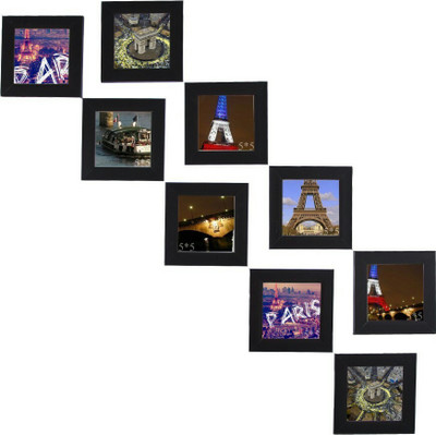 

Urban Monk Creations Wood Photo Frame(Black, 9 Photos)