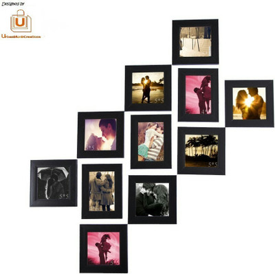 

Urban Monk Creations Wood Photo Frame(Black, 11 Photos)