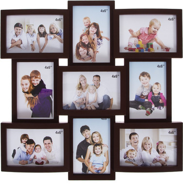

Urban Monk Creations Generic Photo Frame(Brown, 9 Photos)