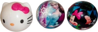 

kidoz kingdom CARTOON FOME BALL SET OF 3(Multicolor)
