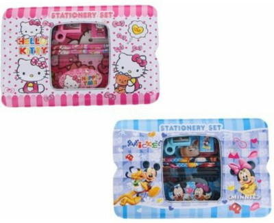 

JMD cartoon cartoon Art Metal Pencil Boxes(Set of 2, Multicolor)