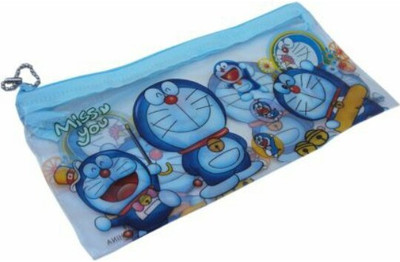 

JMD doraemon birthday return gift cartoon Art Polyester Pencil Boxes(Set of 12, Multicolor)