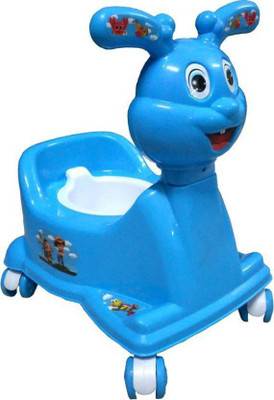 

aroraonlinetraders High Quality Baby 3 in 1 Rabbit Potty seat with Walking & Sitting Chair_Blue Potty Seat Potty Seat (Blue) Potty Seat(Blue)