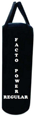 

FACTO POWER Regular 5.0 Feet Long, CANVAS Material, Black Color, Unfilled with Hanging Straps Hanging Bag(5.0, 60 kg)