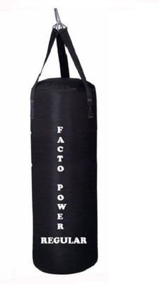 

FACTO POWER Regular 3.5 Feet Long, CANVAS Material, Black Color, Unfilled with Hanging Straps Hanging Bag(3.5, 42 kg)