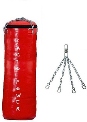 

FACTO POWER 2 Feet Length RED Color With Chain Unfilled SRF - ECONOMIC Hanging Bag(Heavy, 1 kg)