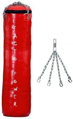 

FACTO POWER 8 Feet Length RED Color With Chain Unfilled SRF - ECONOMIC Hanging Bag Hanging Bag(8.0, 96 kg)