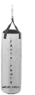 

FACTO POWER ONLINE SERIES 5.0 FEET LONG, SRF MATERIAL, WHITE COLOR, UNFILLED WITH HANGING STRAPS Hanging Bag(5.0, 60 kg)