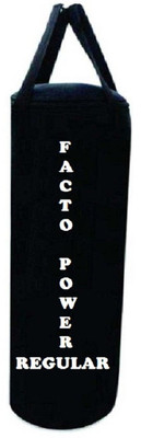 

FACTO POWER Regular 2.5 Feet Long, CANVAS Material, Black Color, Unfilled with Hanging Straps Hanging Bag(2.5, 30 kg)
